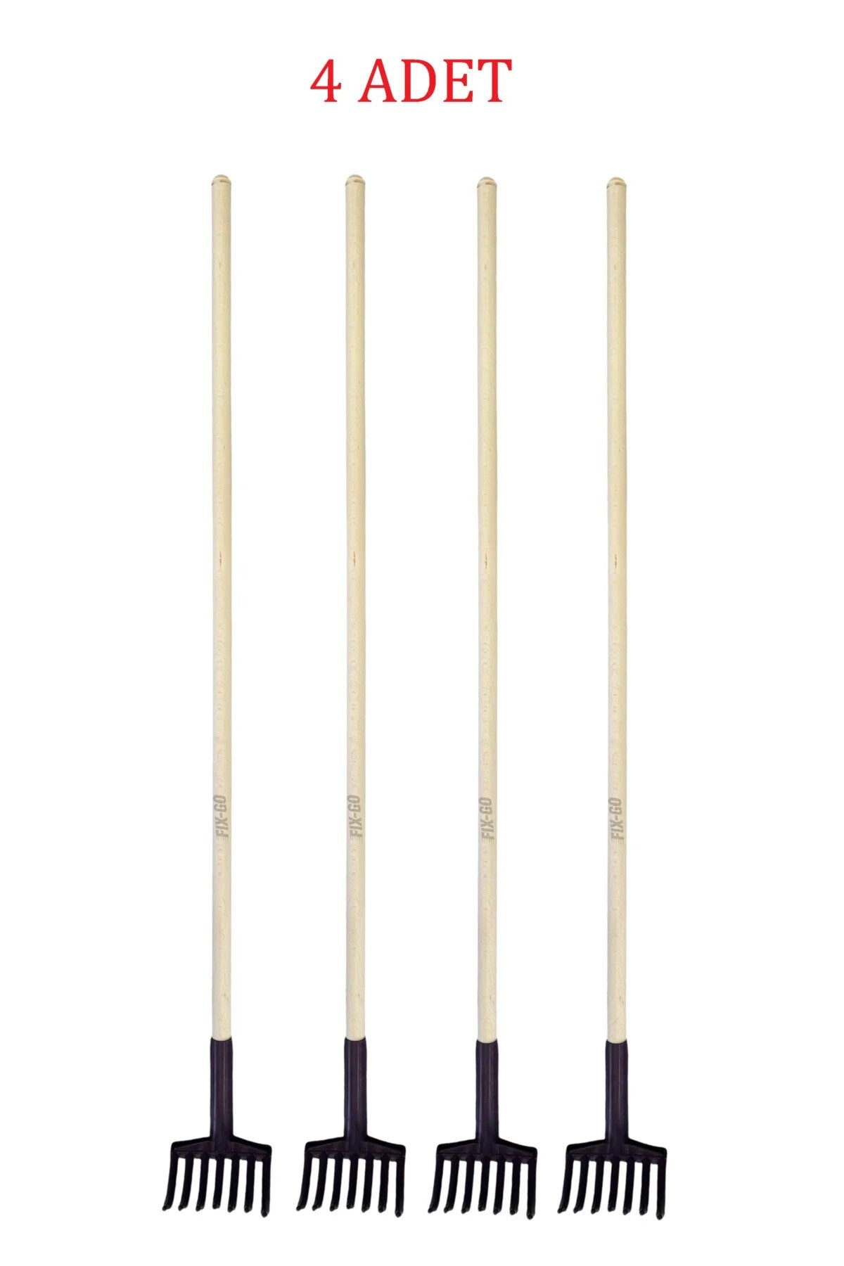 Zeytin Toplama Tırmığı 7 Dişli Ahşap Saplı 120 cm 4 Adet