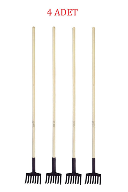 Zeytin Toplama Tırmığı 7 Dişli Ahşap Saplı 120 cm 4 Adet
